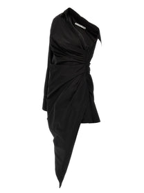 alexanderwang Asymmetrical Shirt Dress Black