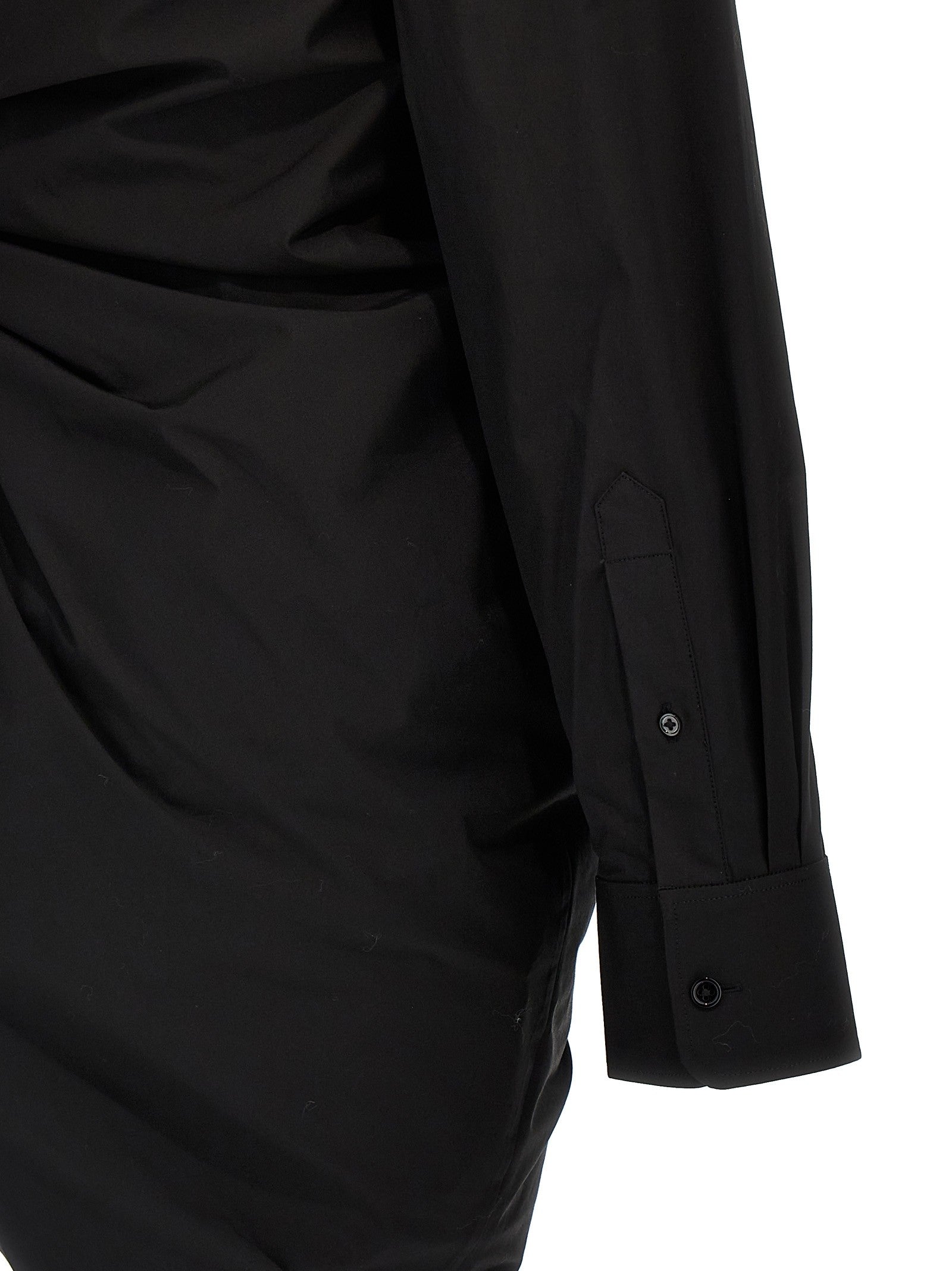 alexanderwang Asymmetrical Shirt Dress Black
