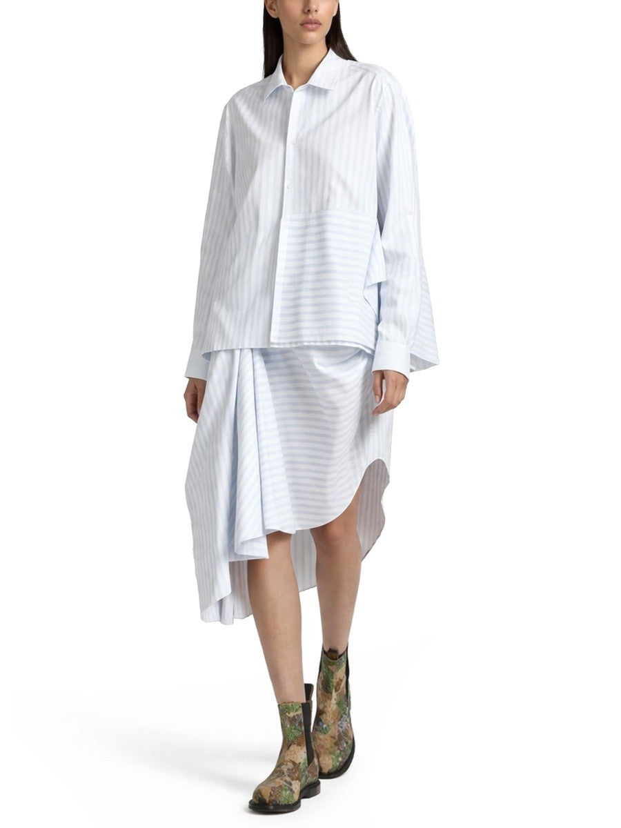 JW Anderson Women's Asymmetrical Shirt Blue, view 2