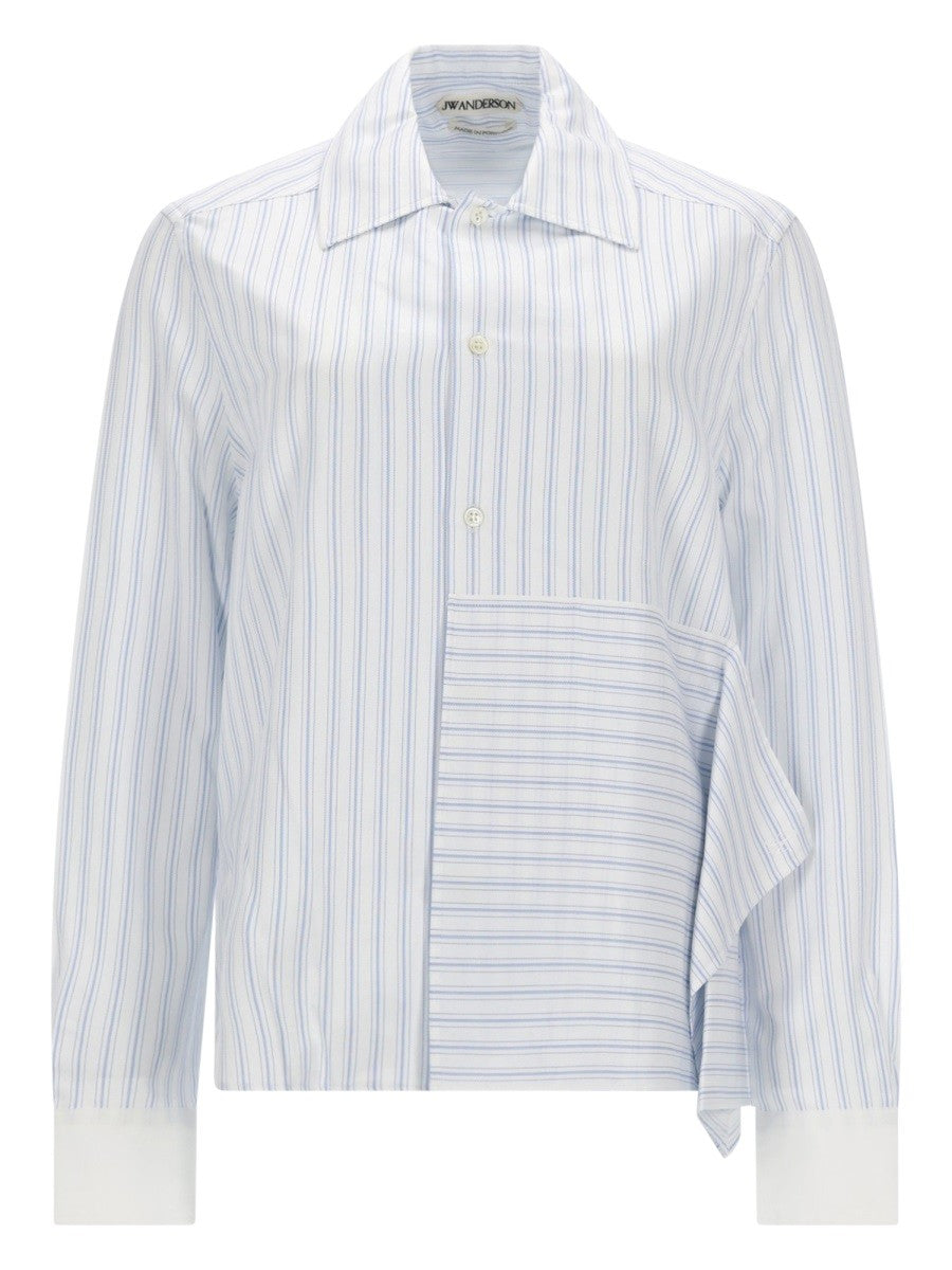 JW Anderson Women's Asymmetrical Shirt Blue
