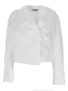The Attico Women's Asymmetrical Shirt White
