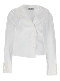 The Attico Women's Asymmetrical Shirt White