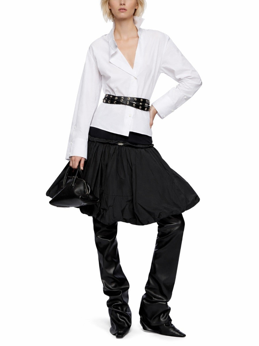 The Attico Women's Asymmetrical Shirt White