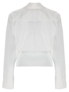 The Attico Women's Asymmetrical Shirt White, view 3