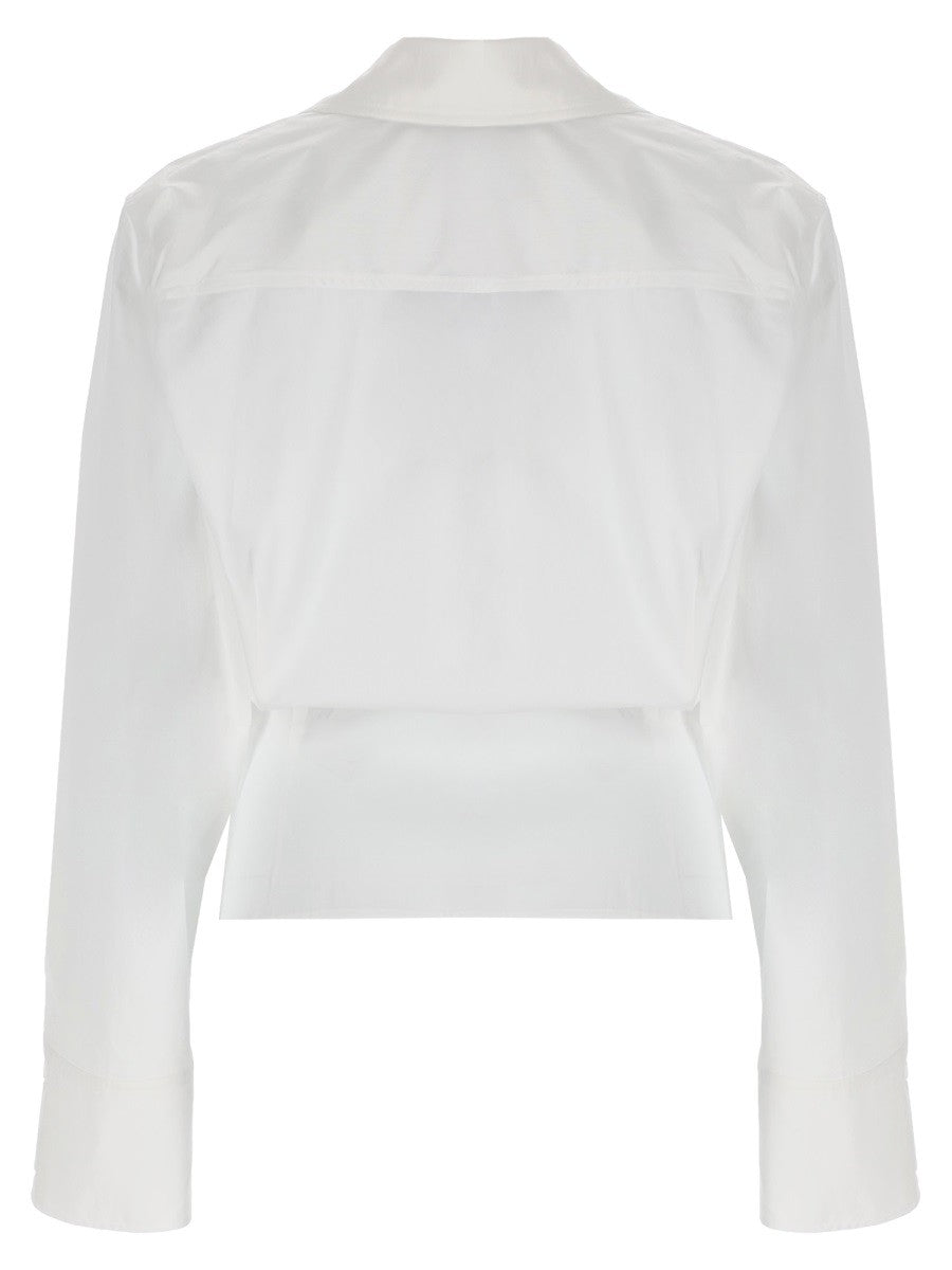 The Attico Women's Asymmetrical Shirt White