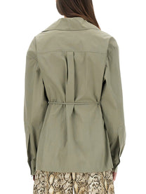 Dries Van Noten Women's Asymmetrical Shirt Green