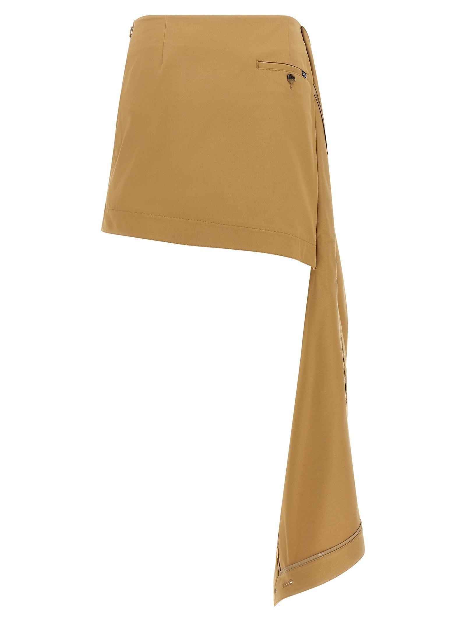 Loewe Asymmetrical Skirt Beige