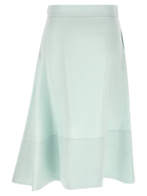 Jil Sander Asymmetrical Skirt Blue