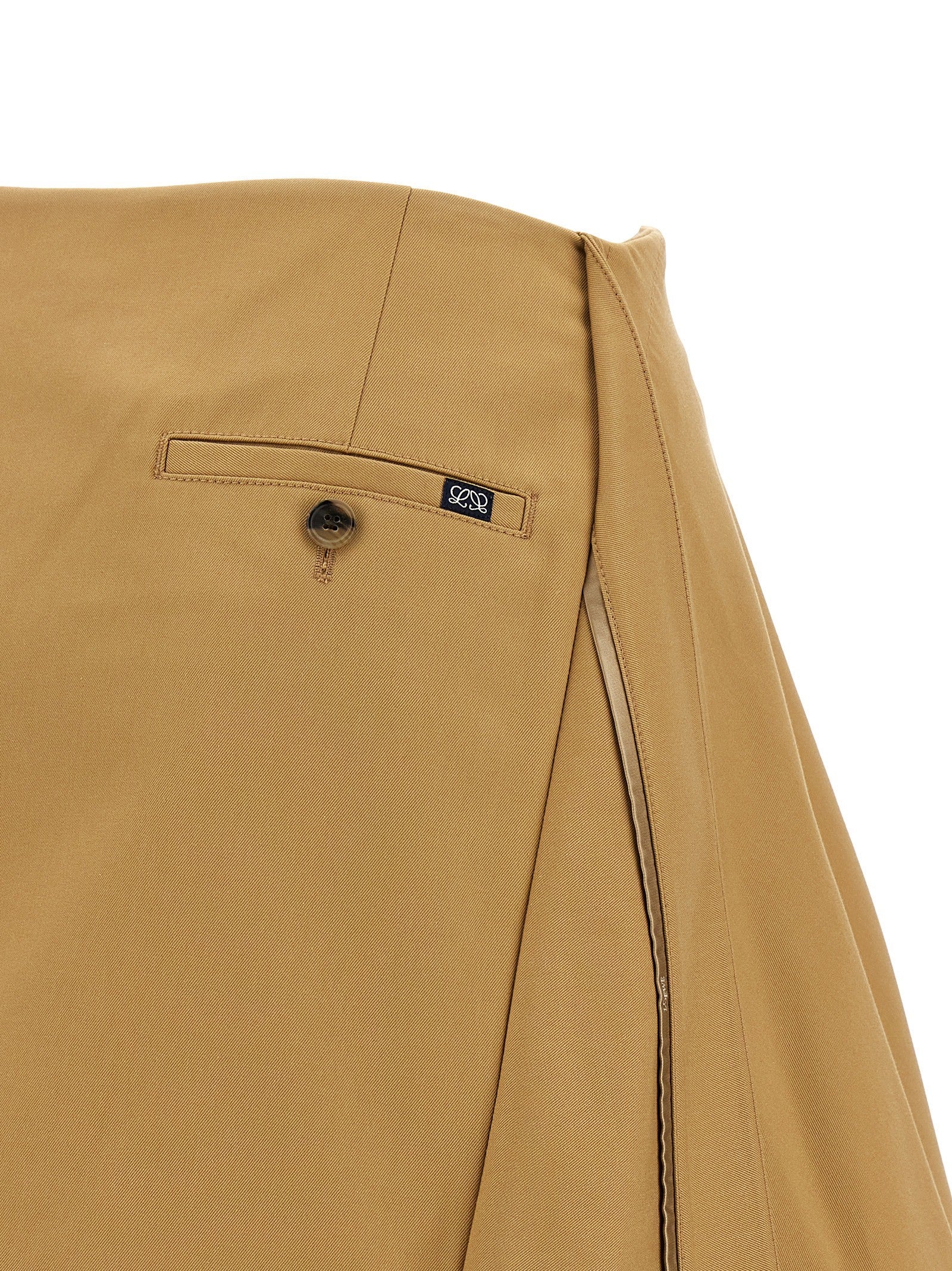 Loewe Asymmetrical Skirt Beige