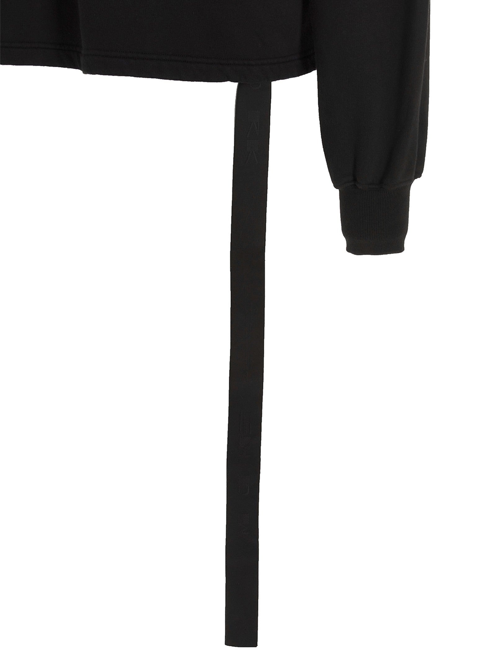 DRKSHDW Asymmetrical Stitching Hoodie Black