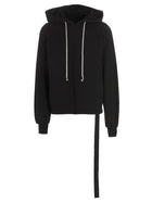 DRKSHDW Asymmetrical Stitching Hoodie Black