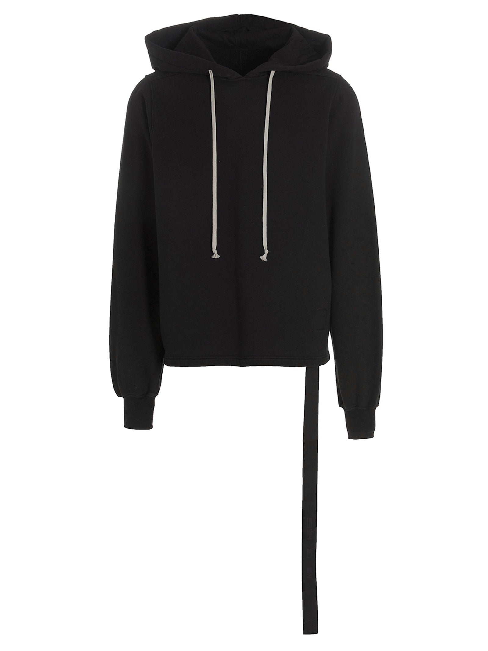 DRKSHDW Asymmetrical Stitching Hoodie Black