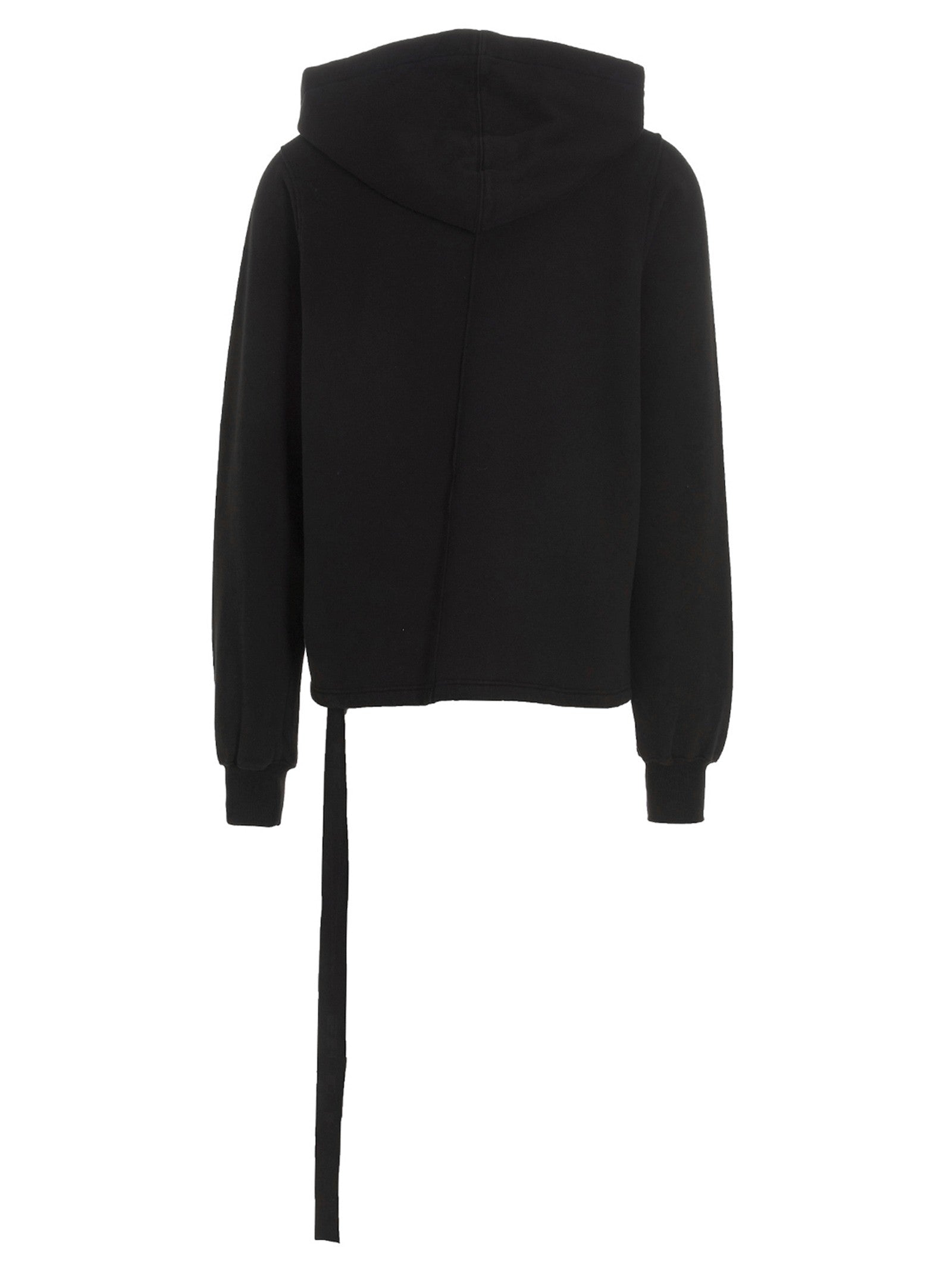 DRKSHDW Asymmetrical Stitching Hoodie Black