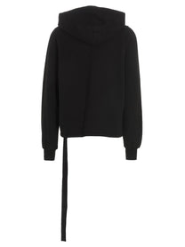 DRKSHDW Asymmetrical Stitching Hoodie Black