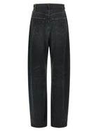 MM6 Maison Margiela Asymmetrical Structure Jeans Blue, view 2