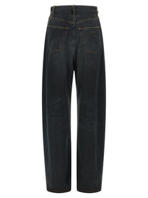 MM6 Maison Margiela Asymmetrical Structure Jeans Blue