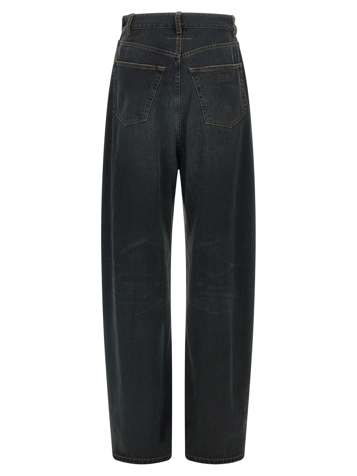 MM6 Maison Margiela Asymmetrical Structure Jeans Blue, view 2