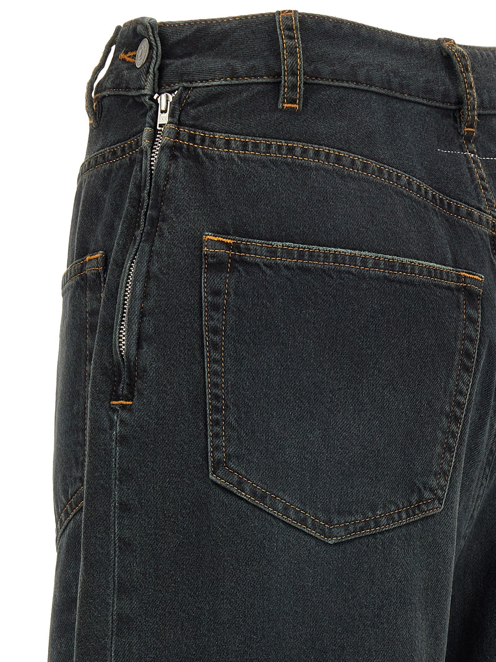 MM6 Maison Margiela Asymmetrical Structure Jeans Blue