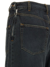 MM6 Maison Margiela Asymmetrical Structure Jeans Blue