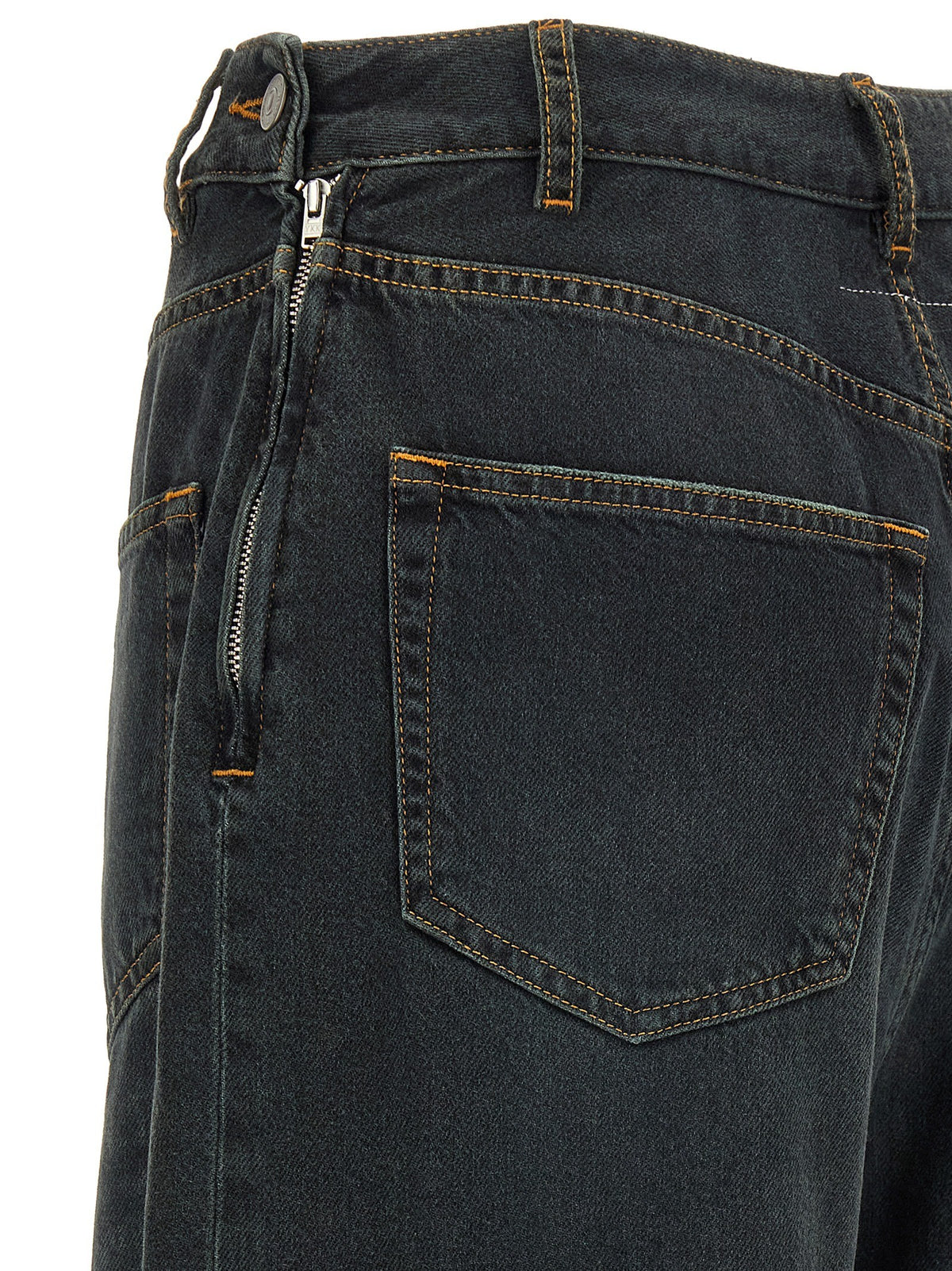 MM6 Maison Margiela Asymmetrical Structure Jeans Blue, view 4