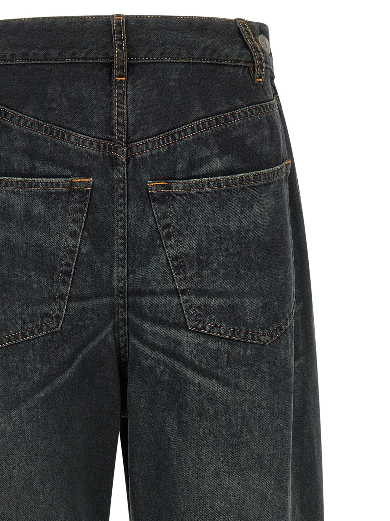 MM6 Maison Margiela Asymmetrical Structure Jeans Blue
