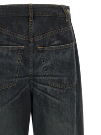 MM6 Maison Margiela Asymmetrical Structure Jeans Blue