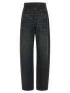MM6 Maison Margiela Asymmetrical Structure Jeans Blue