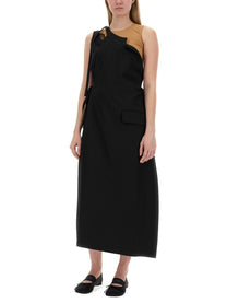 MM6 Maison Margiela Women's Asymmetrical Top Black