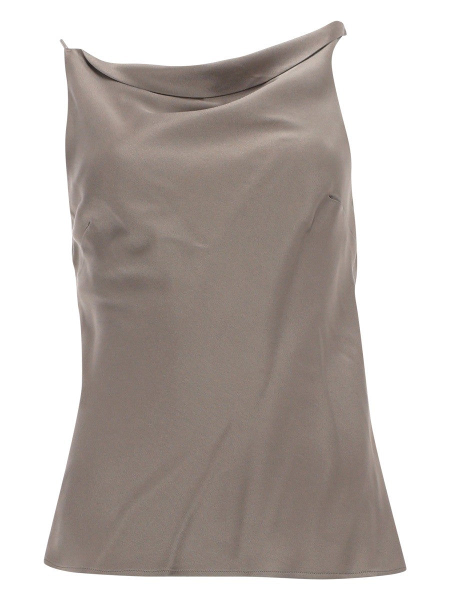 Alysi Women's Asymmetrical Top Beige