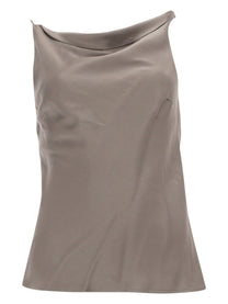 Alysi Women's Asymmetrical Top Beige