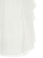 Alberta Ferretti Asymmetrical Tulle Top White, view 4