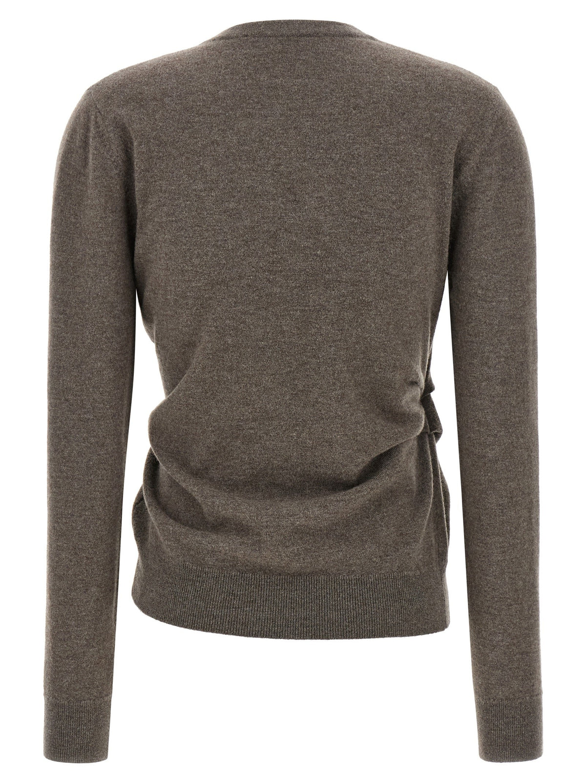 Rohe Asymmetrical Twisted Ballet Cardigan Brown