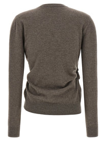 Rohe Asymmetrical Twisted Ballet Cardigan Brown