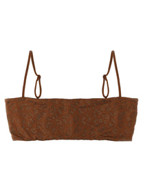 Mc2 Saint Barth Athena Bikini Top Brown
