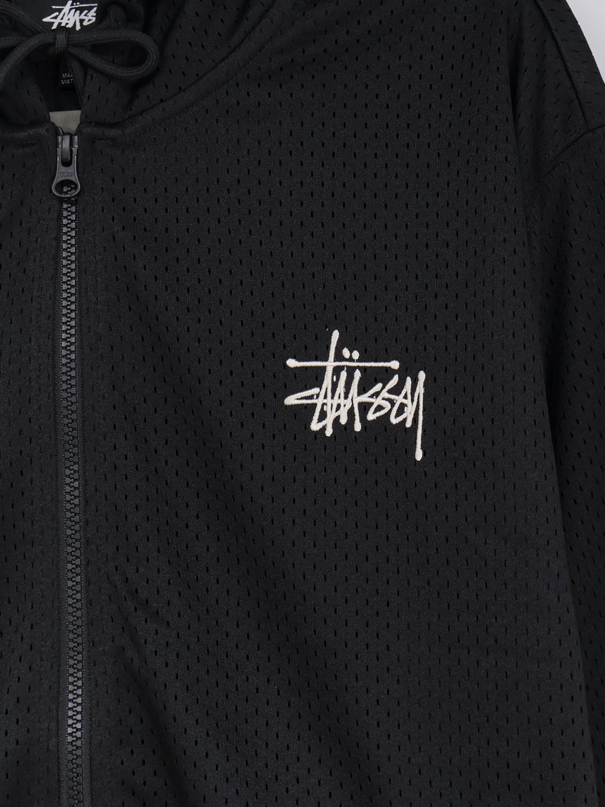 Stussy Men's Athletic Mesh Sweatshirt Black