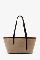 ATP Atelier Women's Gaiba Suede Shoulder Bag Brown, view 2