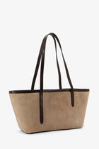 ATP Atelier Women's Gaiba Suede Shoulder Bag Brown, view 3