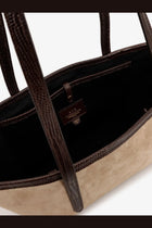 ATP Atelier Women's Gaiba Suede Shoulder Bag Brown, view 4