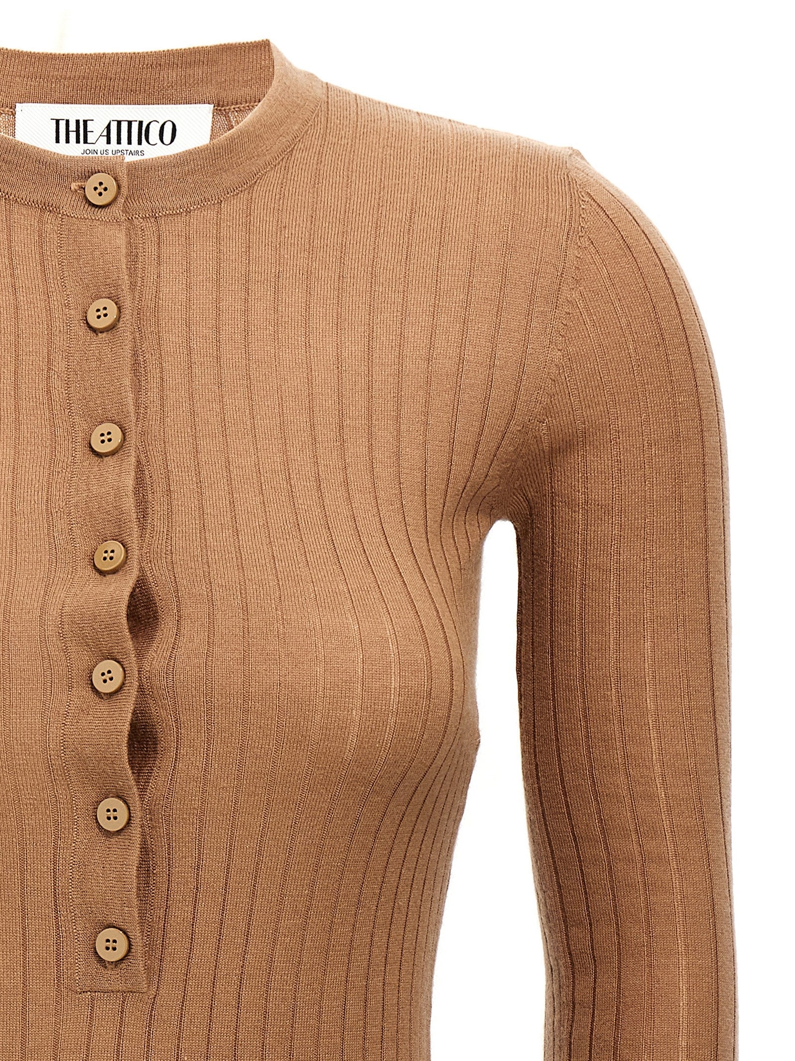 THE ATTICO - THE ATTICO - Ribbed mini dress - Women’s Clothing