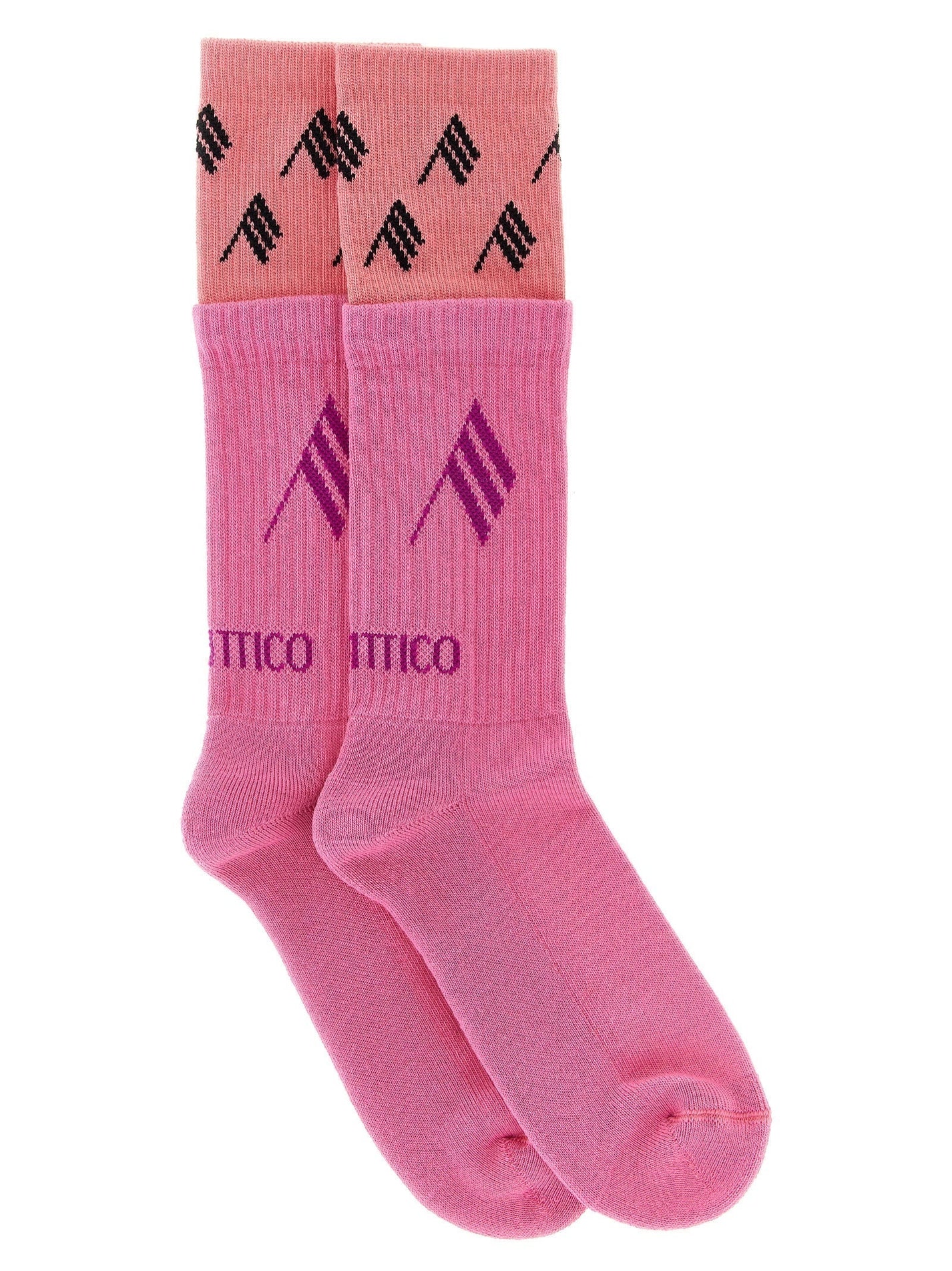 THE ATTICO - THE ATTICO - Double layer logo socks - Women’s Accessories