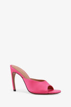 The Attico Women's Betta Satin Sandals Pink, view 2