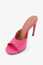 The Attico Women's Betta Satin Sandals Pink, view 4