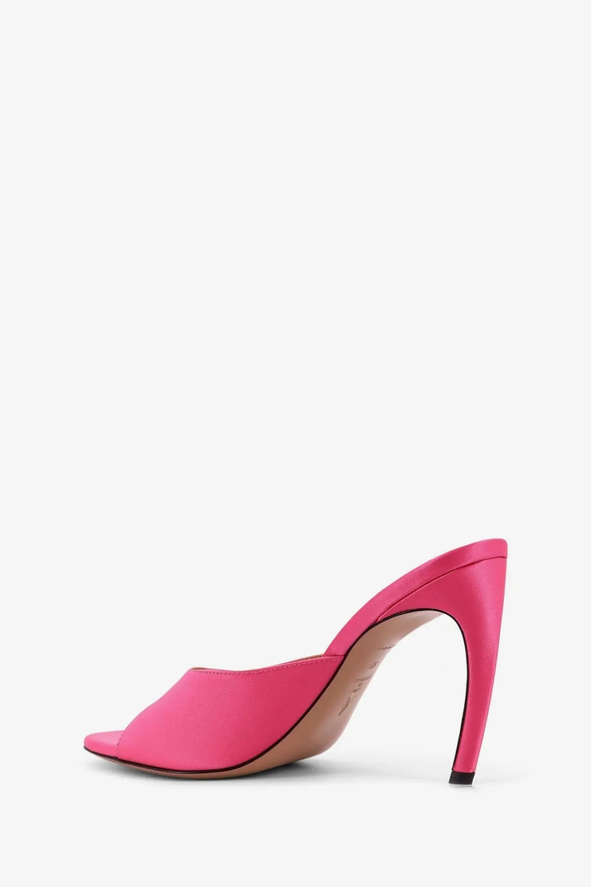 The Attico Women's Betta Satin Sandals Pink, view 3
