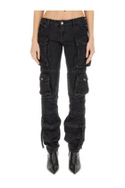 The Attico Women's Cargo Jeans Black