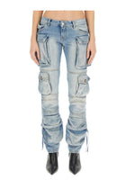 The Attico Women's Cargo Jeans Blue
