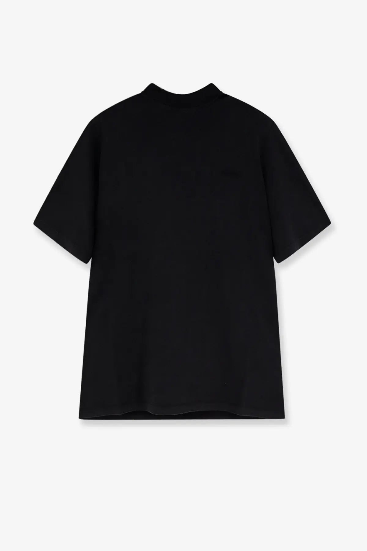 The Attico women’s black oversized cotton t-shirt with short sleeves and a ribbed crew neckline and relaxed fit