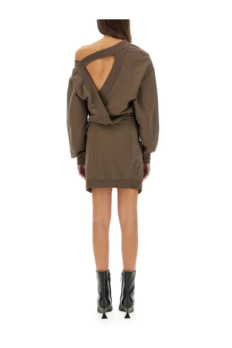 The Attico Brown Cut Out Cotton Dress size 40 IT –