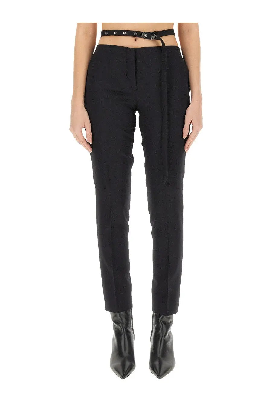 The Attico Women's Cut Out Pants Black