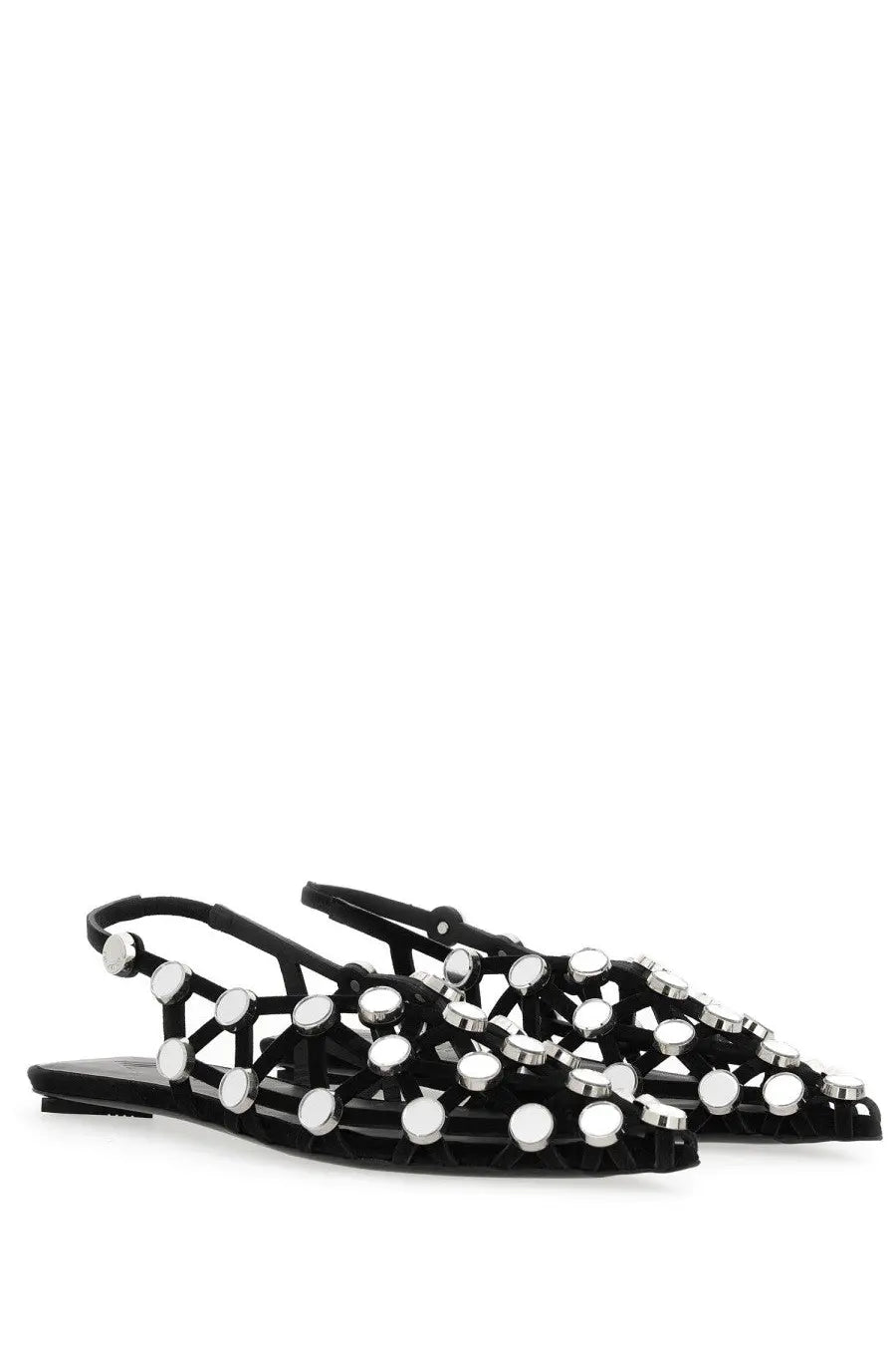 The Attico Women's Dancer Grid Black, view 3