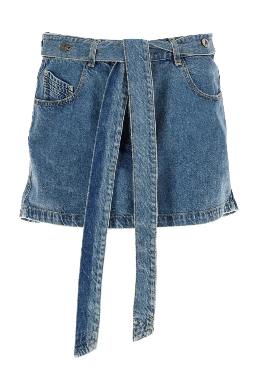 The Attico Women's Denim Skirt Blue